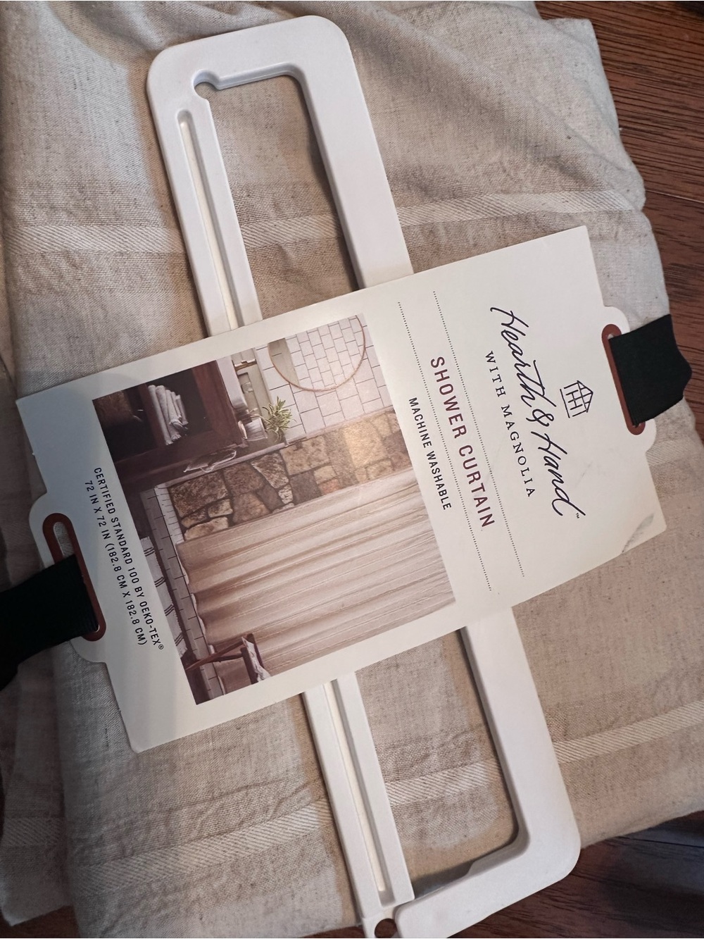 Hearth and Hand Striped Shower Curtain - Neutral